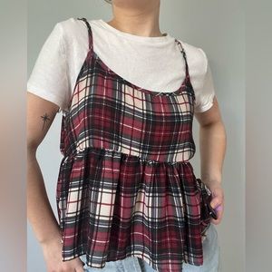 Vintage plaid tanktop